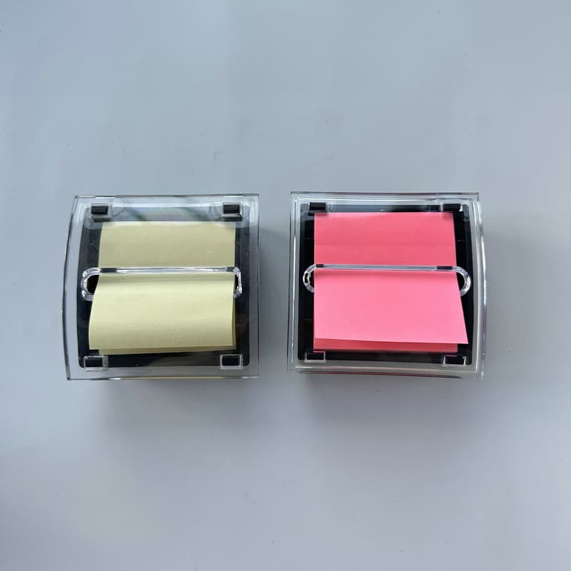 Cross-border Exclusive Pull-out Sticky Note Box - Refillable Note Stand Square Instant Note Dispenser