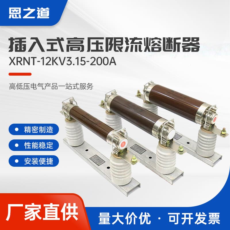 Plug-in high-voltage current-limiting fuse XRNT-12KV 3.15-200A fuse high-breaking capacity current-limiting