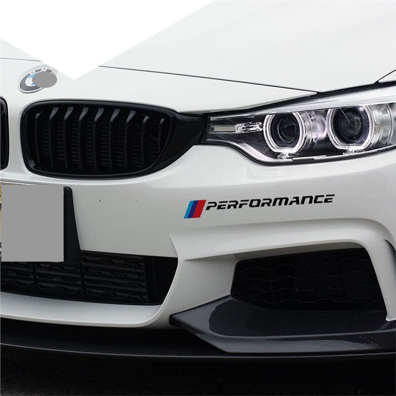 Car front bumper sticker for BMW 3 Series 5 Series, decorative decal to cover scratches, letter car sticker graphic