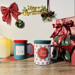 Ceramic Mug Christmas Cup Water Cup Nordic Style Large Capacity Snowman Christmas Tree Santa Claus Gift Creative