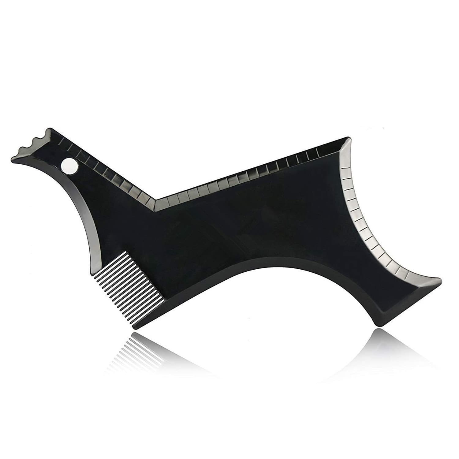 17 Style Black Beard Shaping Comb Beard Styling Tool Board Beard Shaping Ruler Beard Comb Template