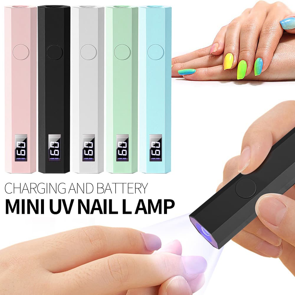 Rechargeable Nail Lamp 180mAh Battery Portable Nail Repair Curing Lamp Nail Shaping Linear Lamp