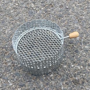 Cross-border Source Mesh Hookah Charcoal Holder with Wooden Handle, Charcoal Screen, Hookah Accessories