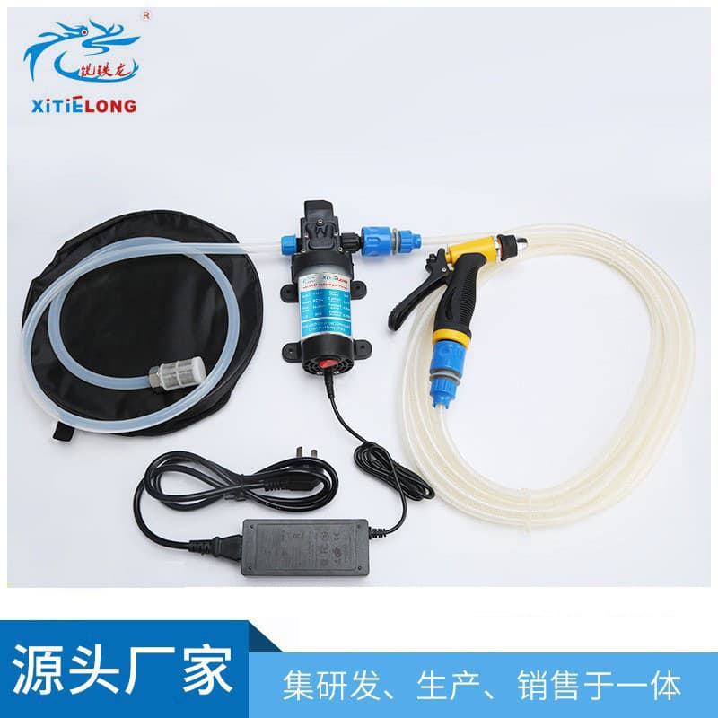 Manufacturer supplies 80W household car washer, portable high-pressure water jet cleaner, electric car washer.
