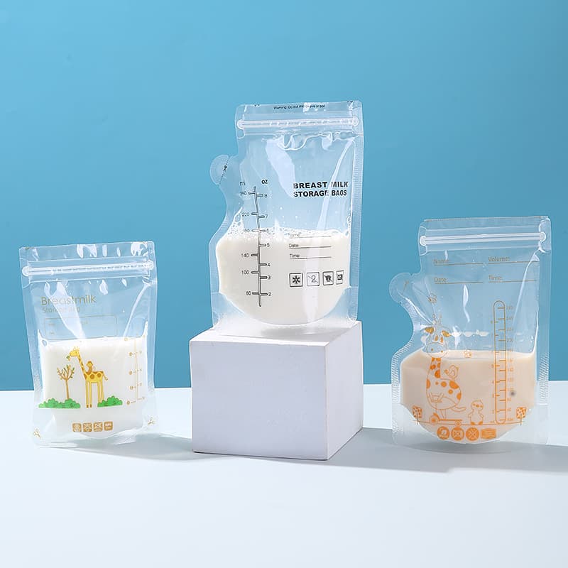 Breast Milk Storage Bag, Vacuum Storage Bag, Small Capacity 150ml Spout Type, Disposable Breast Milk Storage Bag