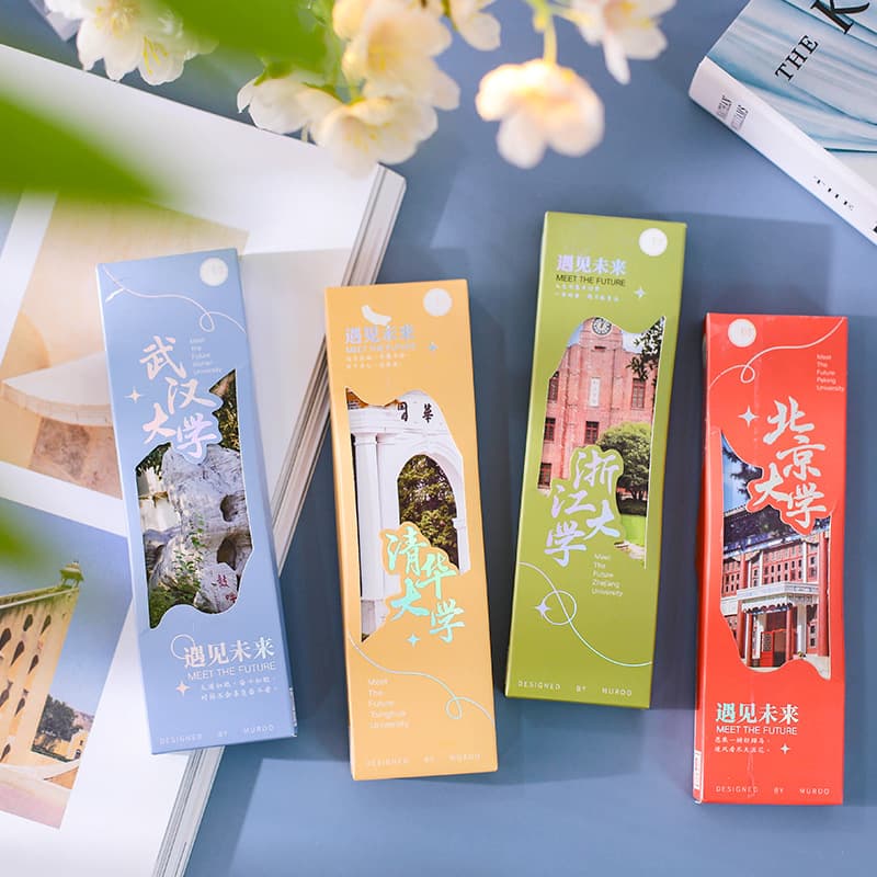 Muran Boxed Paper Bookmark Meet Future DIY Material Literary University Photography Material Book Card Stationery Message Card