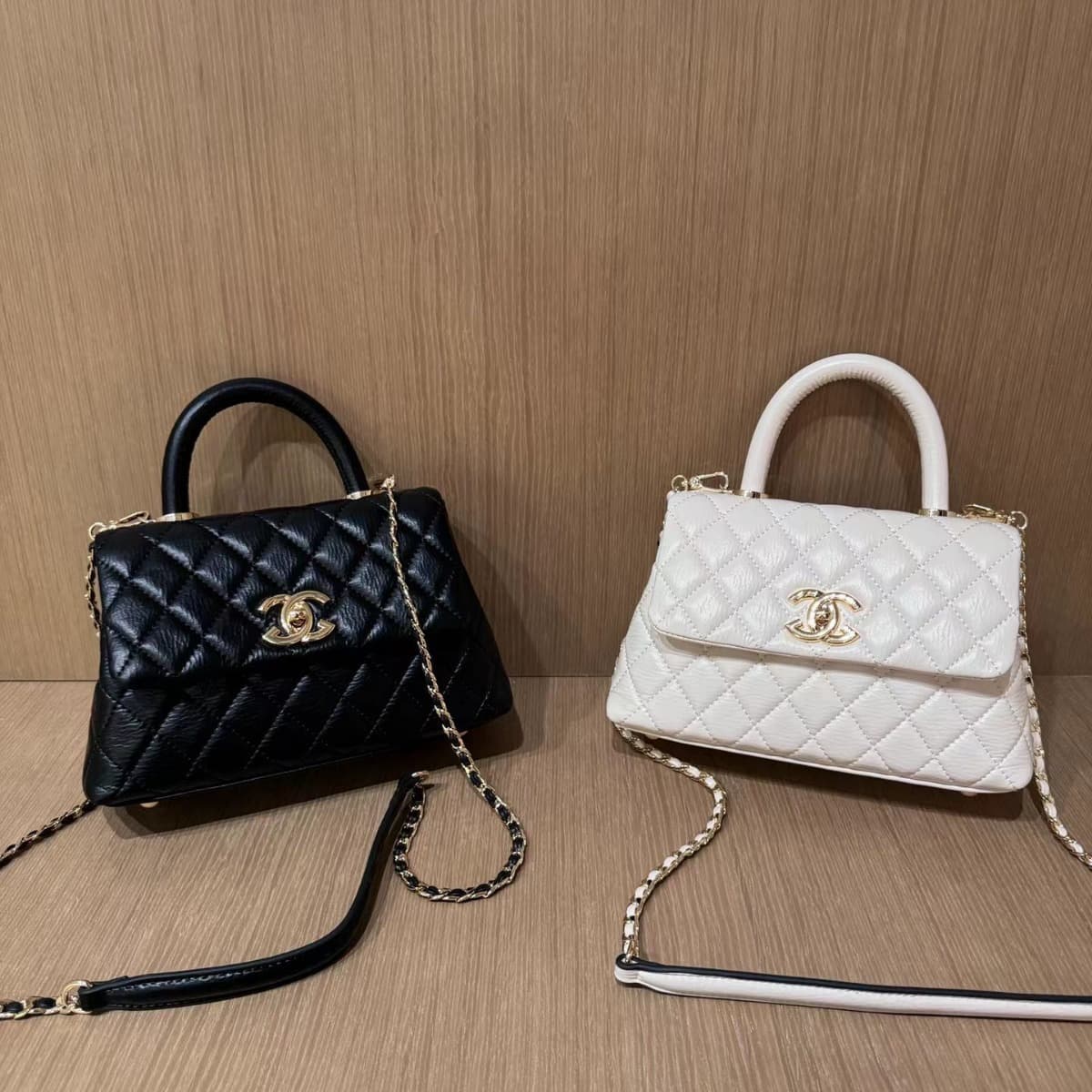 Genuine Leather Chanel-Style Quilted Chain Bag, Chic Handbag New Women's Bag, Fashionable Shoulder Bag, Versatile Crossbody Bag