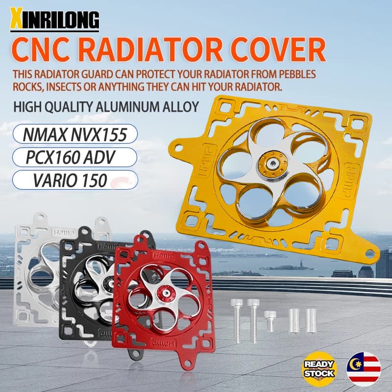 Compatible with Yamaha NMAX155, Honda PCX160, VARIO150 Modified Radiator Grille with Fan