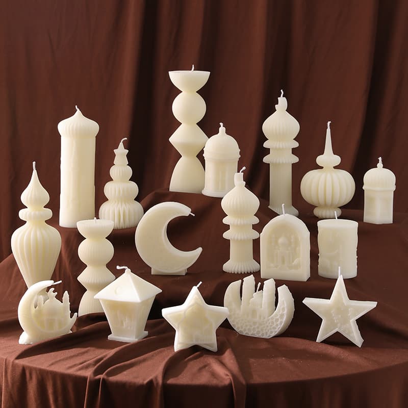Cross-border ins style Middle Eastern architecture castle star and moon shaped candle home decoration holiday gift aromatherapy candle