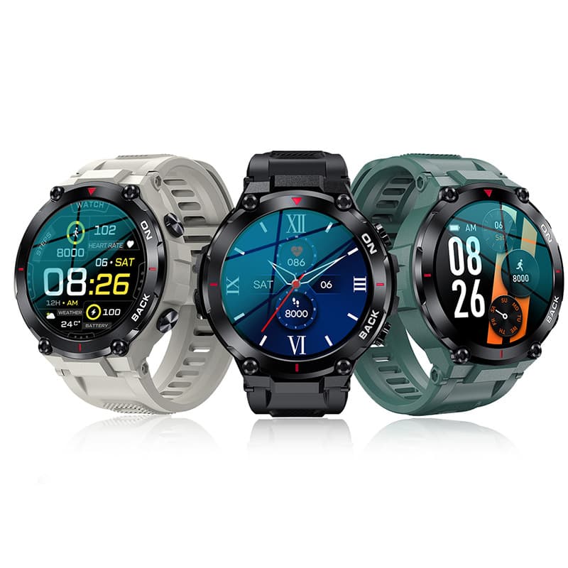 K37 GPS Dual Satellite Positioning Smart Watch with Menstrual Cycle Reminder and SpO2 Monitoring for Women and Men