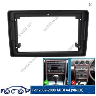 Navigation bezel for 2002-2008 Audi A4 (9 inch) Android car stereo dashboard panel frame