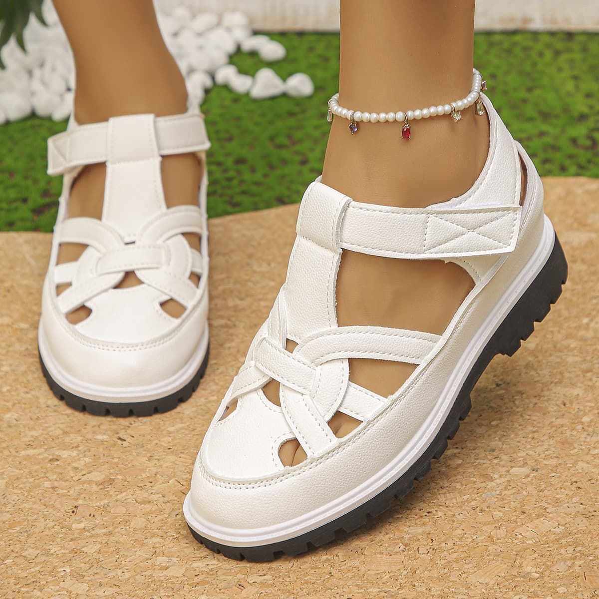 2026 Cross-border Trade Plus Size Roman Sandals for Women European Plus Size Women's Shoes Size 42 Independent Station Amazon