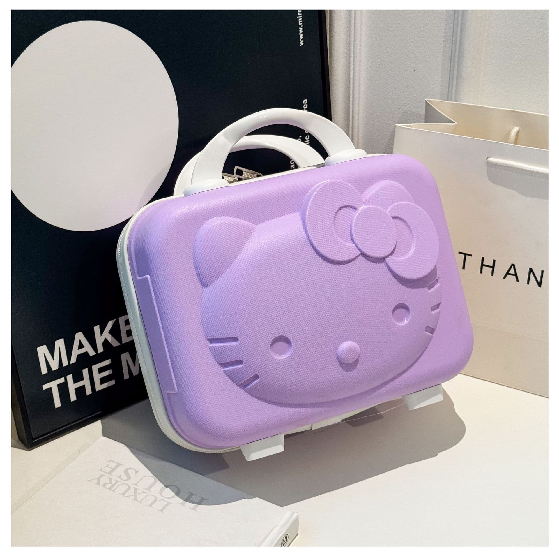 Luggage Factory 14-Inch Suitcase Small Cosmetic Case Gift Handheld Case Logo Printable Wholesale G089