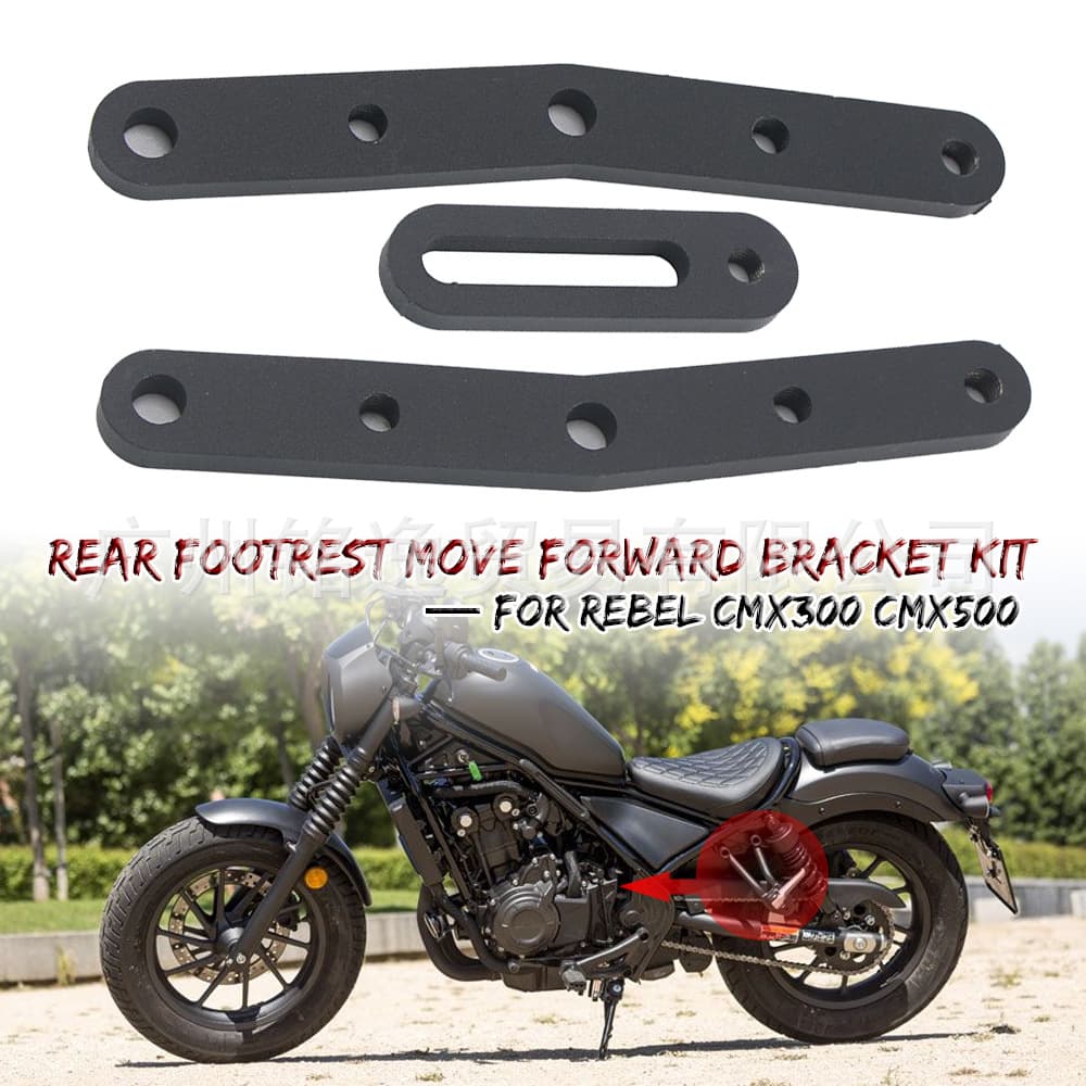 For Honda CMX500/300 Motorcycle Rear Foot Peg Forward and Lowered Position for Passenger Comfort