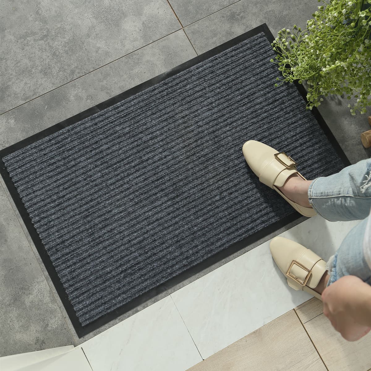Cross-border home entry door mat outdoor shop entrance foot mat bathroom kitchen mat manufacturer