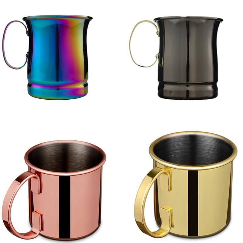 Stainless steel 304 mug bar metal copper cup flame cup Moscow cocktail cup mule cup cup