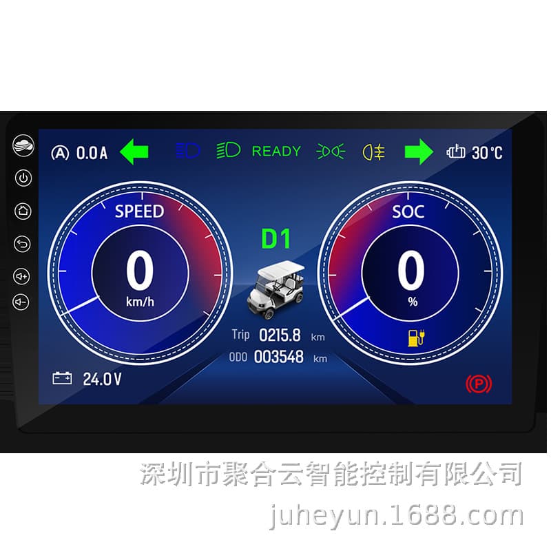 Instrument Panel, Golf Cart, 10.1-inch CarPlay, Central Control Screen, Electric Sightseeing Car, Smart Device Manufacturer