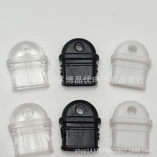 Food-grade eco-friendly new Type-C charging/data port dust plug with hole, DIY base material for hanging accessories