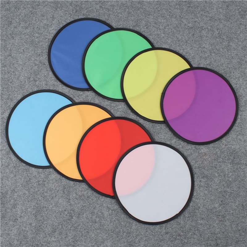 Cute cartoon advertising round fan, portable folding frisbee fan, reflector, small fan, custom logo wholesale.