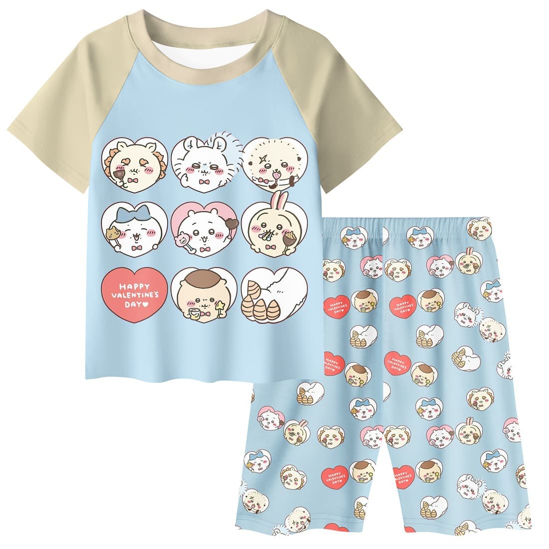 2024 new summer princess short-sleeved suit children's summer Pikmin short-sleeved suit TJ27