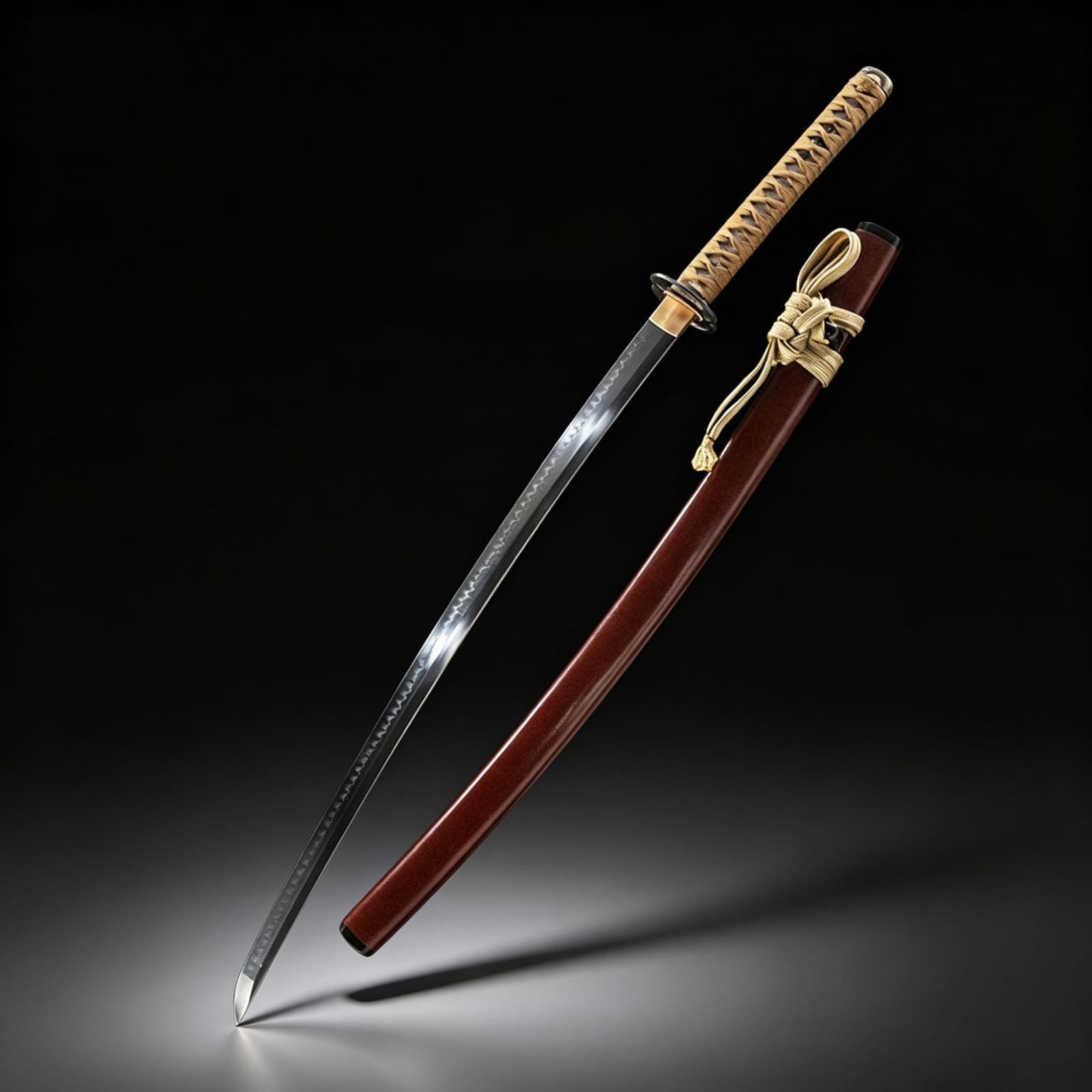 Rurouni Kenshin Katana with True Edge, T10 Steel Clay-Tempered Blade, Export Wholesale Unsharpened