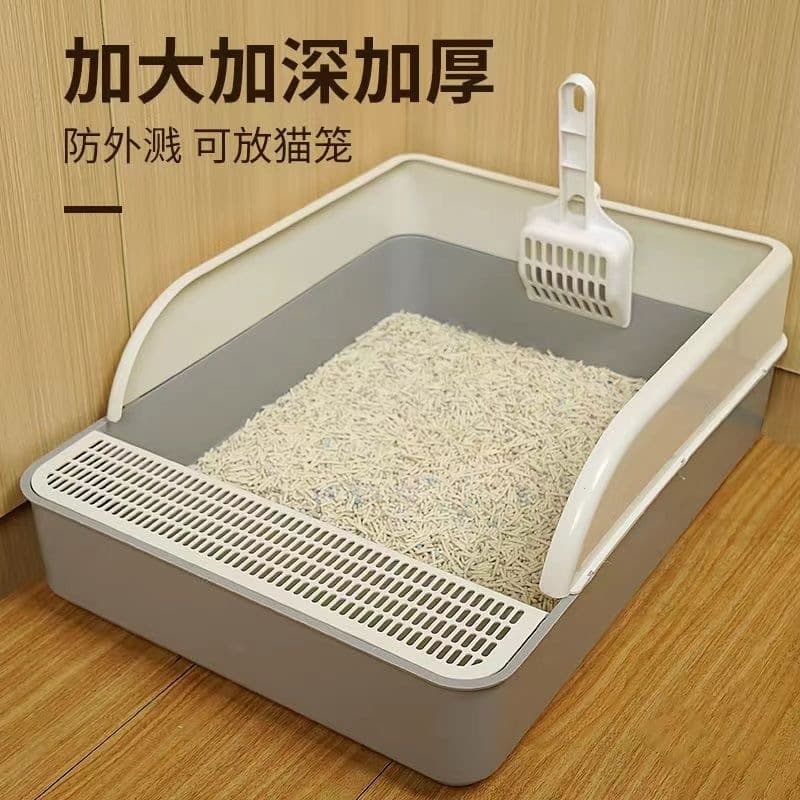 Enclosed Cat Litter Box Odor-Proof Splash-Proof Extra Large Kitten Adult Cat Litter Box Cat Toilet Cat Supplies Complete Set