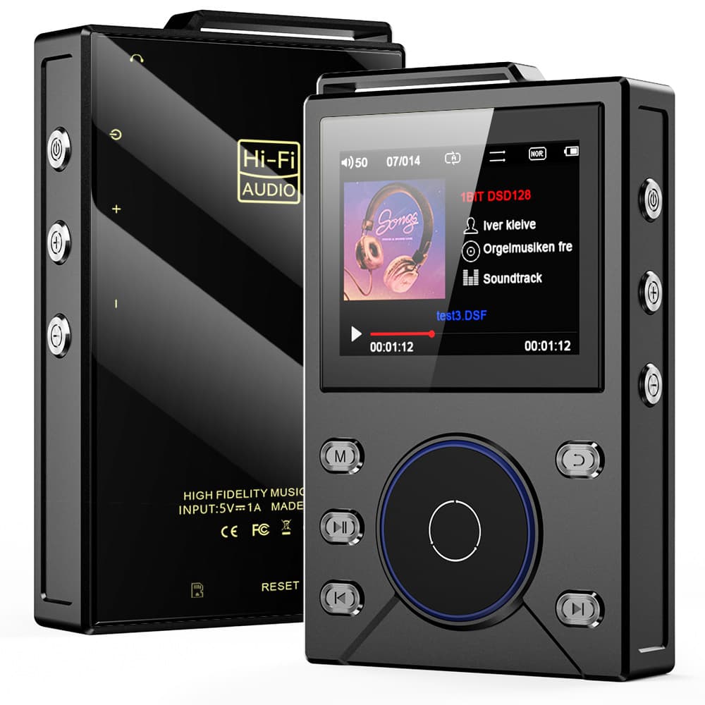 [Foreign Trade Version] HIFI Music Player Lossless Music DSD256 Mastering Level Sound Quality Walkman Bluetooth Car Mount