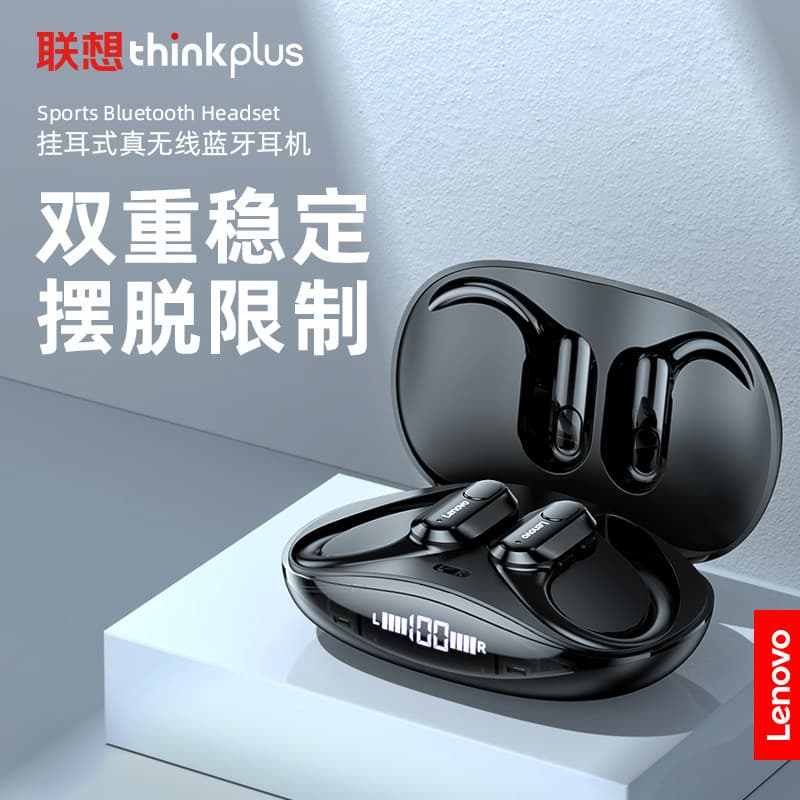 Thinkplus XT80 Bluetooth Earphones Open Ear Hook Style 2026 New Model Sports Running Lenovo Earphones