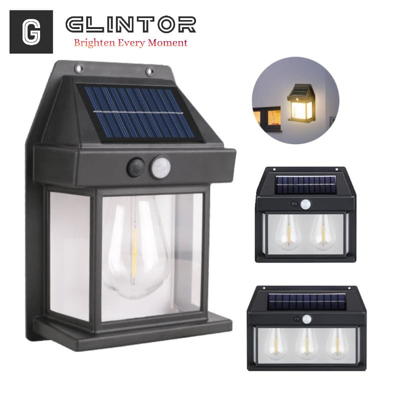 New Solar Light Outdoor Garden Light Auto On at Dusk Garden Path Light Motion Sensor Home Lighting