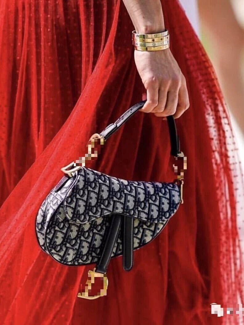 D Brand Trendy Printed Saddle Bag Fashion Crossbody Bag
