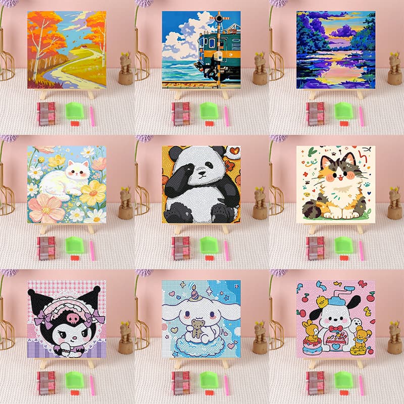 20x20cm New Diamond Painting Full Drill DIY Rhinestone Art for Bedroom Living Room Decoration Wholesale