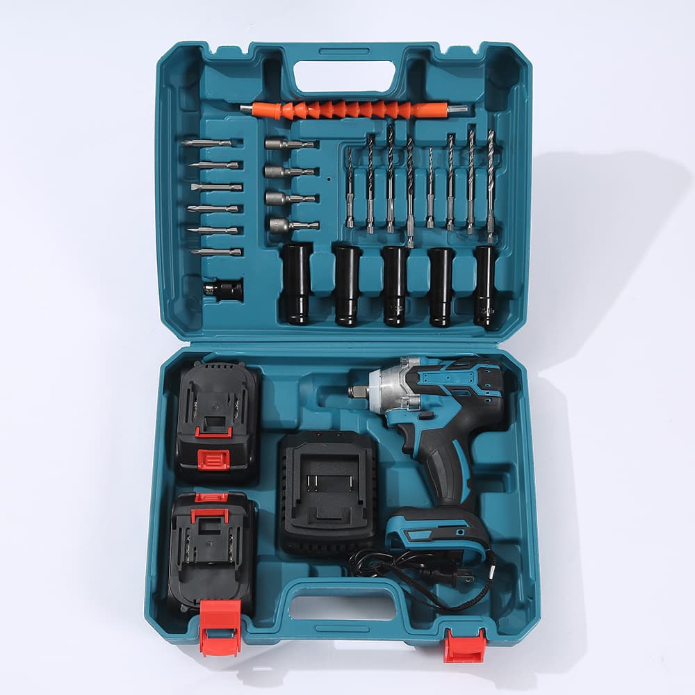 Cordless Electric Wrench Lithium-Ion Impact Wrench for Home Use Screw Driving Electric Wrench Electric Screwdriver