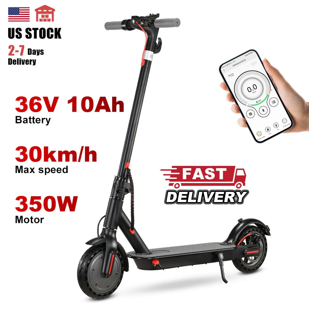 Lightweight Foldable Electric Scooter for Overseas Warehouse, Long Range Commuter 250W Aluminum Alloy Electric Kick Scooter