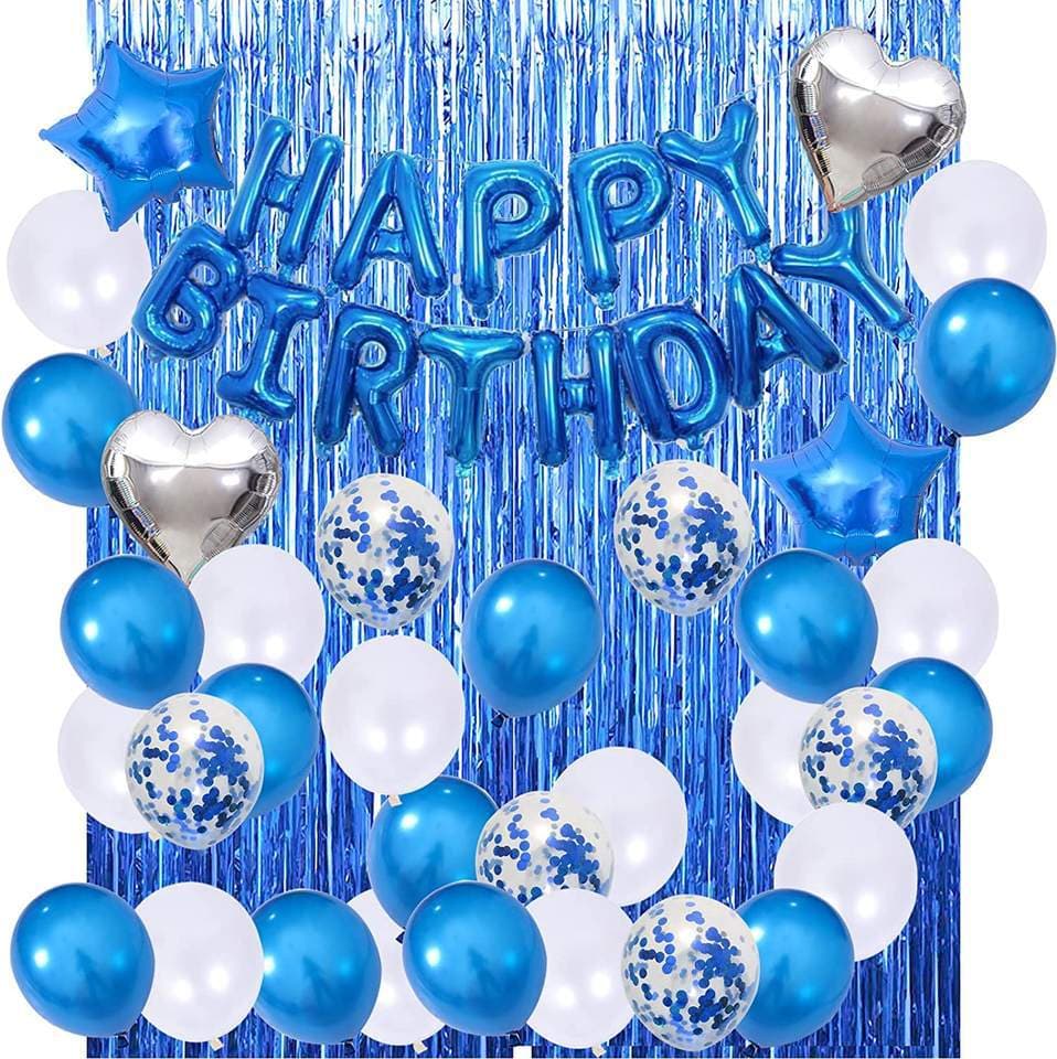 Blue Happy Birthday Decoration Kit for Boy