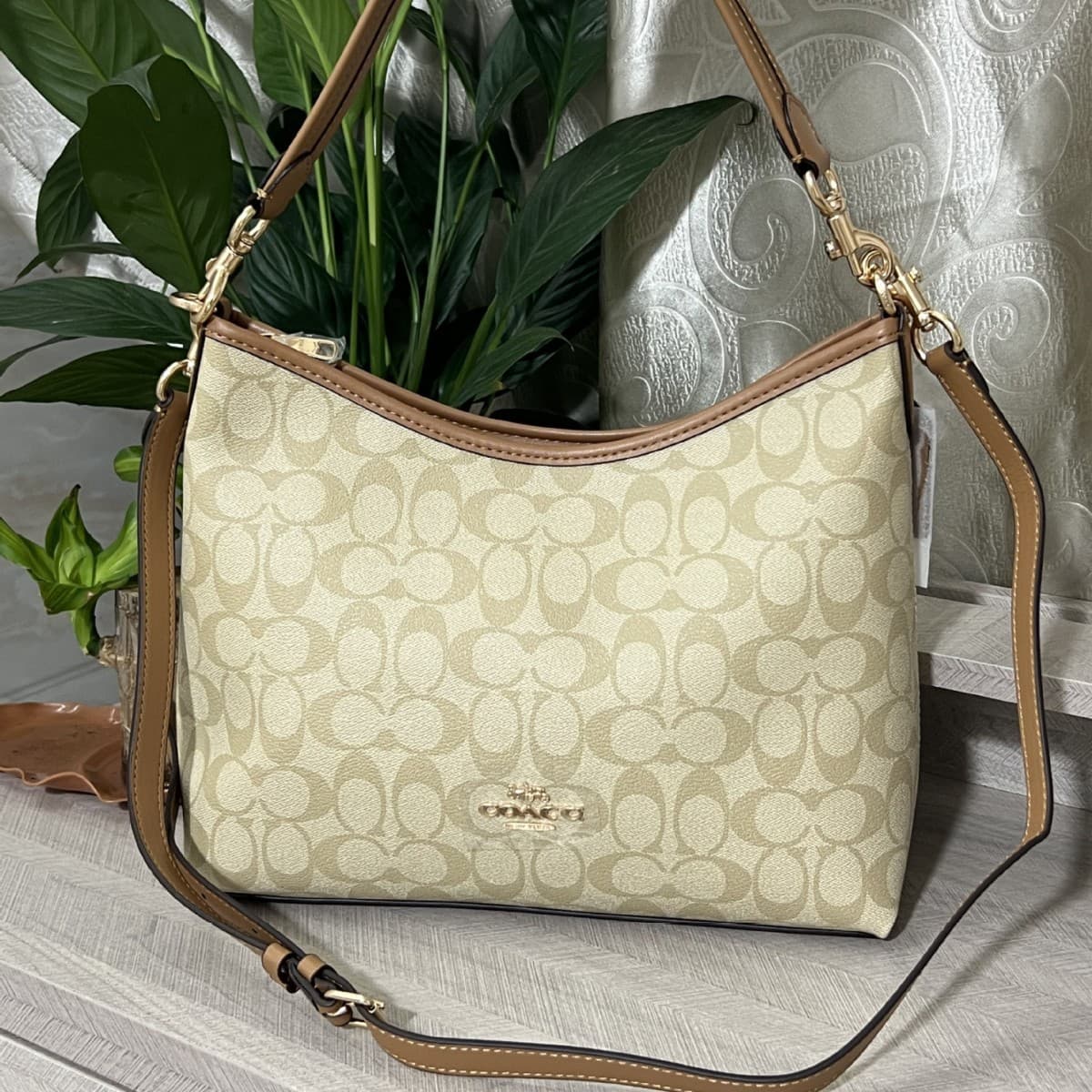 C-Chic Trendy Women's Bag New Arrival Laure Wander Bag Monogram Print Underarm Bag Large Capacity Shoulder Handbag Tote