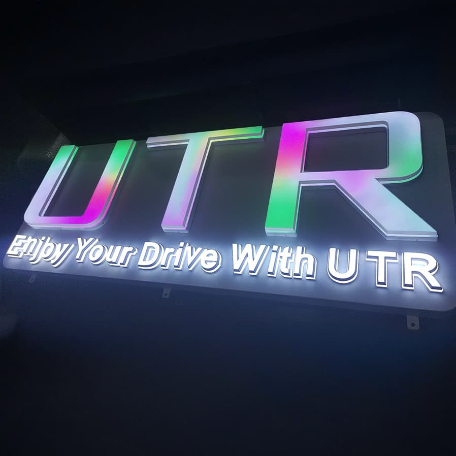 Full-color LED Bead Effect Light-up Sign Display Board, Decorative Sign, Marker, Ambient Light