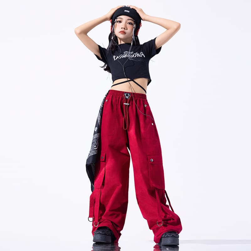 Jazz Dance Girls Clothing Cool Trendy Girl T-Stage Walk Show Costume Children Street Dance Youth Performance Outfit Girl Group