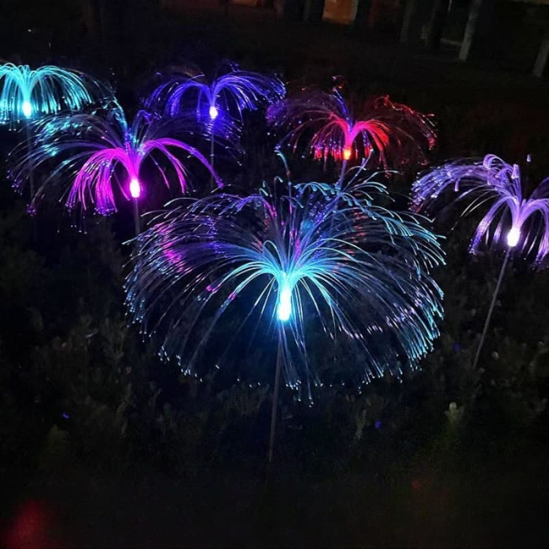 Solar Garden Light Outdoor Plant Firefly Light Ground Stake Lawn Light Night Landscape Light