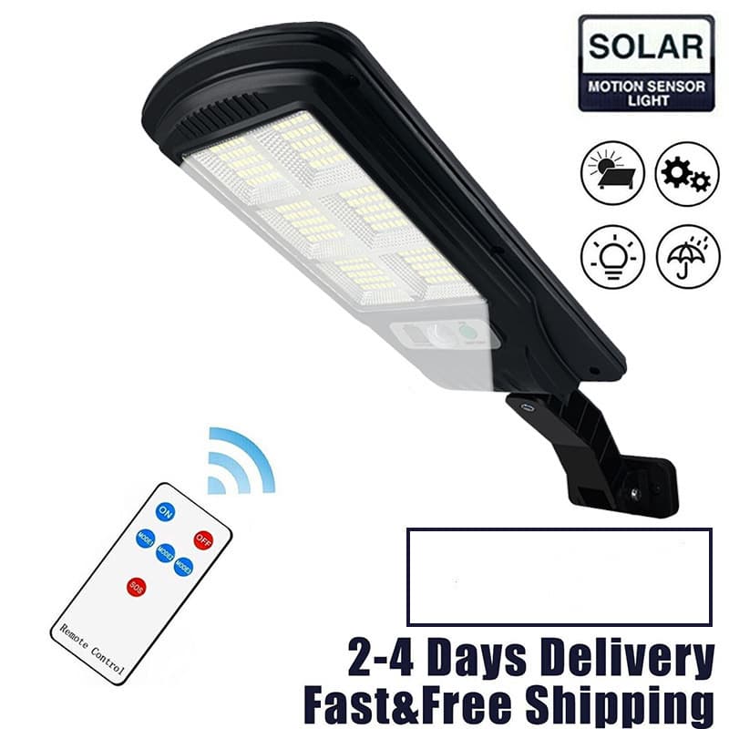 2026 New Cross-Border Dropshipping 180 LED Solar Street Light for Commercial Dusk to Dawn Outdoor Use