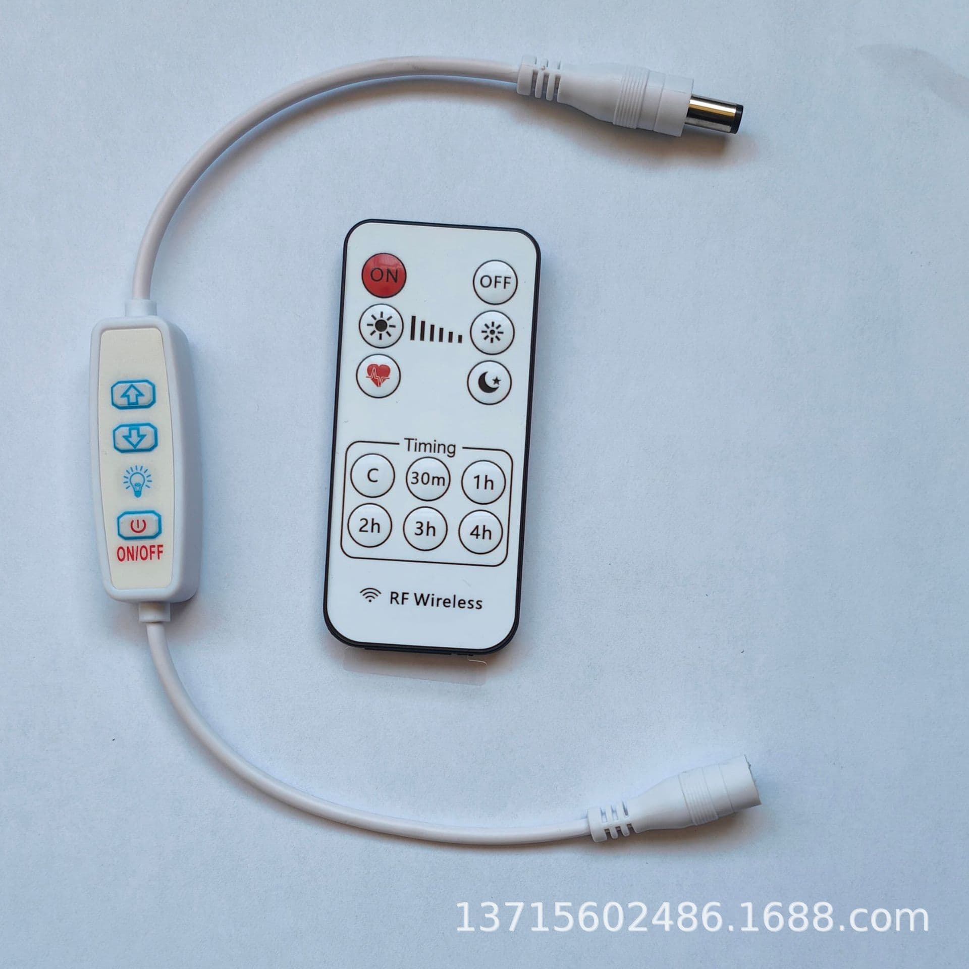 Three-button dimming line 12V lamp with controller light painting neon night light DC stepless dimmer switch line
