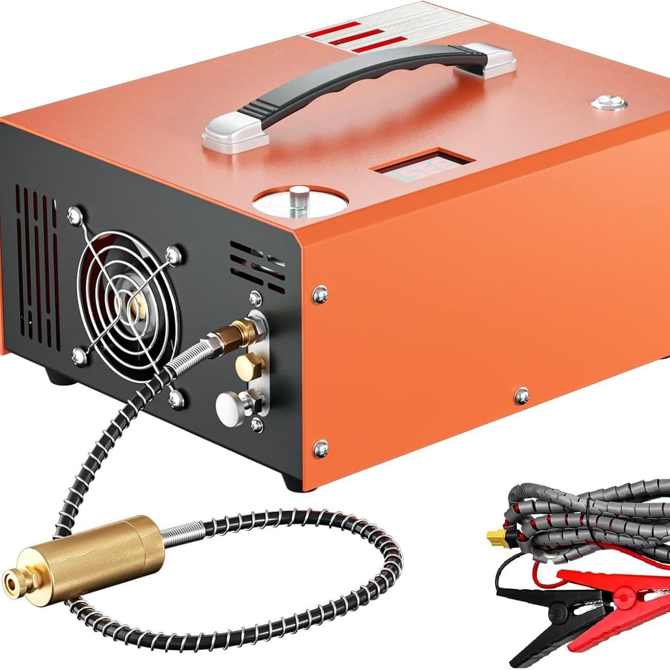 Built-in 12V Car High-Pressure Air Pump 30MPA Inflator Air Pump 4500PSI Tire Pump 40MPA