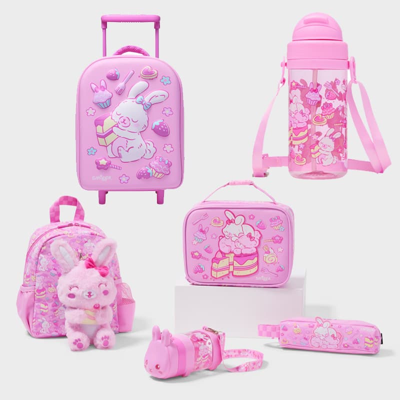 Australian Smiggle Trolley Case Kindergarten Baby Backpack Cartoon Cute Backpack Kids Mini Luggage