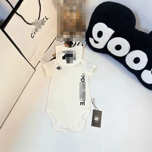 Summer New Infant Bodysuit, Fashionable Romper + Hat 2-Piece Set, Cute Diaper Shirt, Outdoor Romper