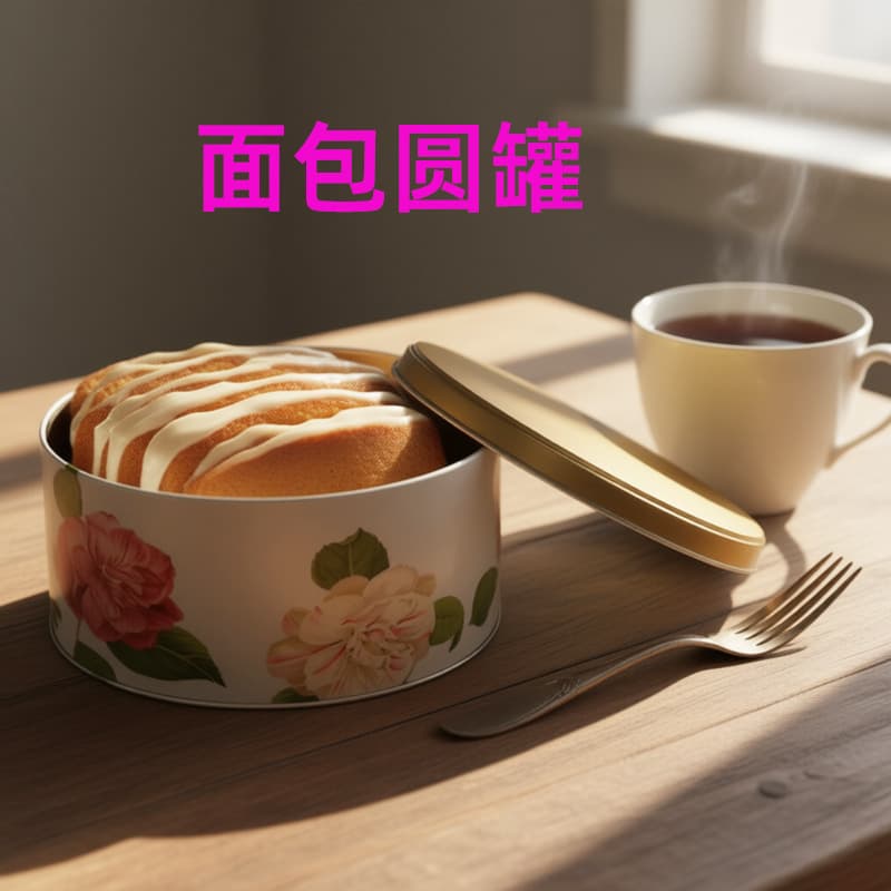 Custom Round Tin Box Candy Nuts Chocolate Tin Box Tiramisu Pineapple Cake Empty Box Round Tin