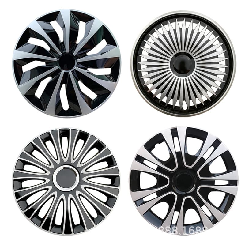 15 Inch Universal Wheel Hub Cap Car Tire Cover Decorative Cover Wheel Shield Iron Steel Ring Wheel Hub Cap for Modified Cars