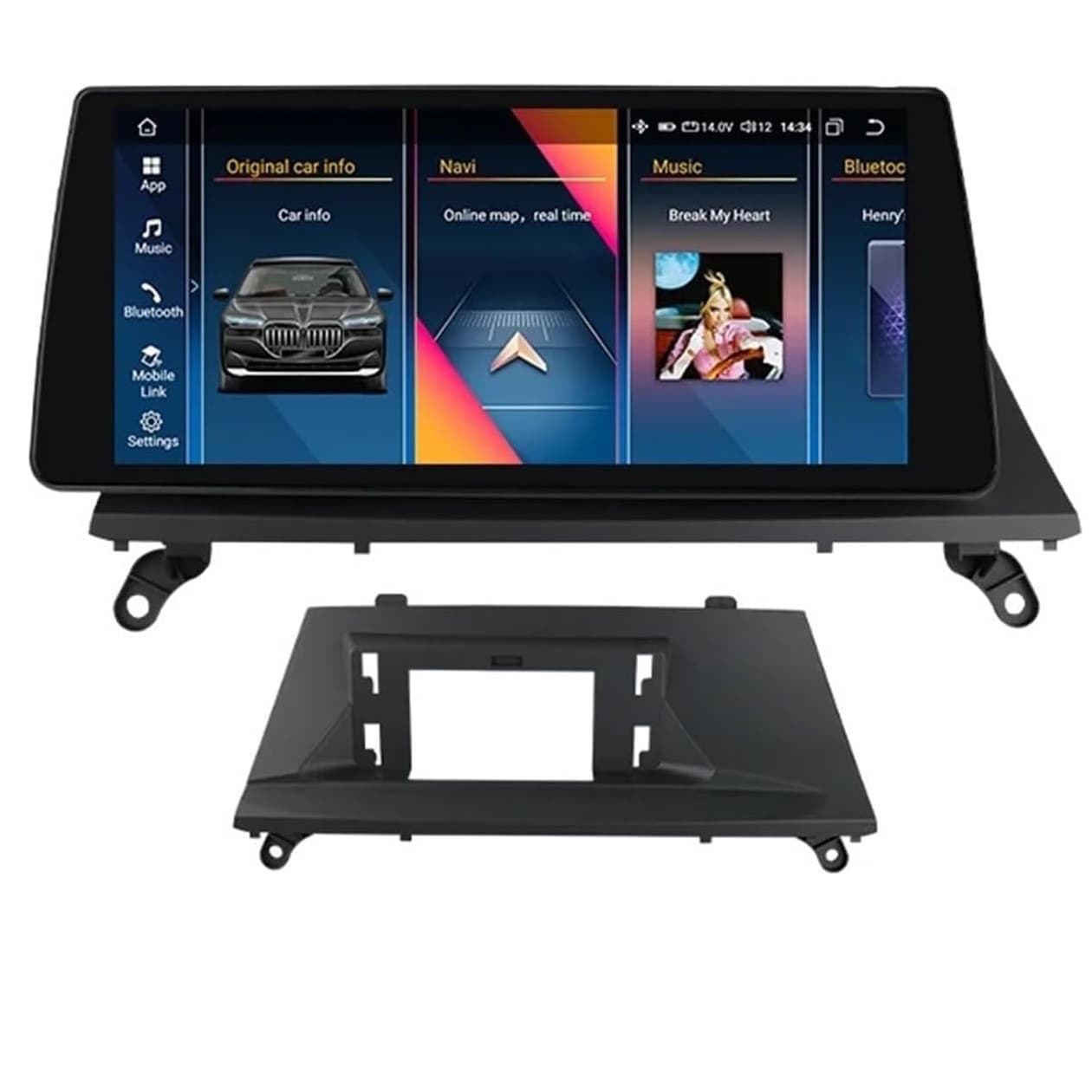 BMW X5 X6 E70 E71 CCC Android Large Screen Car MP5 Navigation GPS 2007-2010 Model Year ABS Engineering Plastic Metal Power