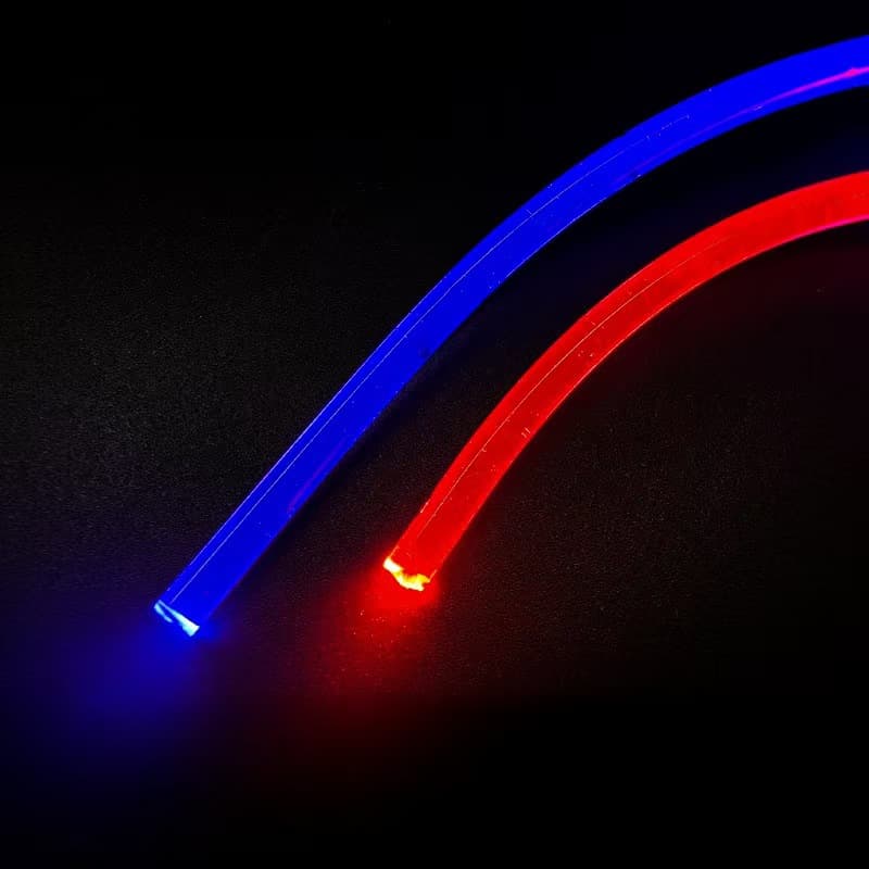 Zhejiang manufacturer stock 1-6mm solid light guide strip, mouse pad car ambient light high-transparency light guide strip