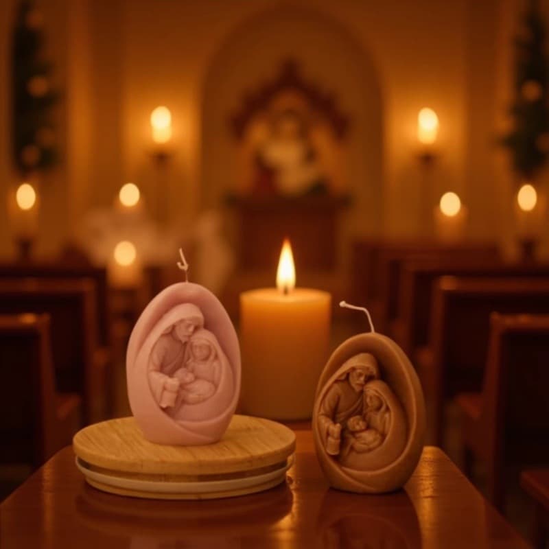 Easter European style family aromatherapy plaster diffuser stone ornament mold diy handmade soap candle silicone mold