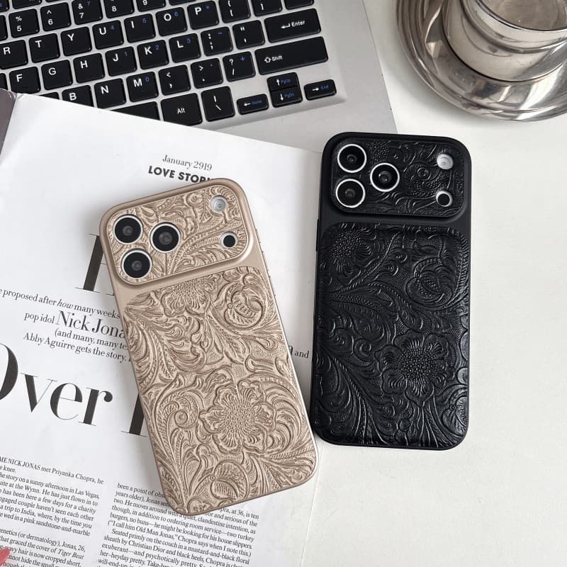 Instant Petal Leather Apple 17 Phone Case iPhone 16 Pro Max Shockproof 15 Premium 13 Minimalist 14