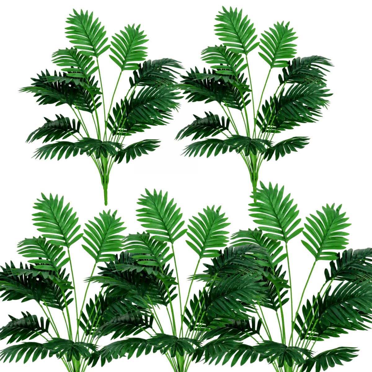 Cross-border Best-selling Artificial Green Plant 18-head Areca Palm Outdoor Garden Plant Wall Home Decoration Ornament Fake Flower Wholesale